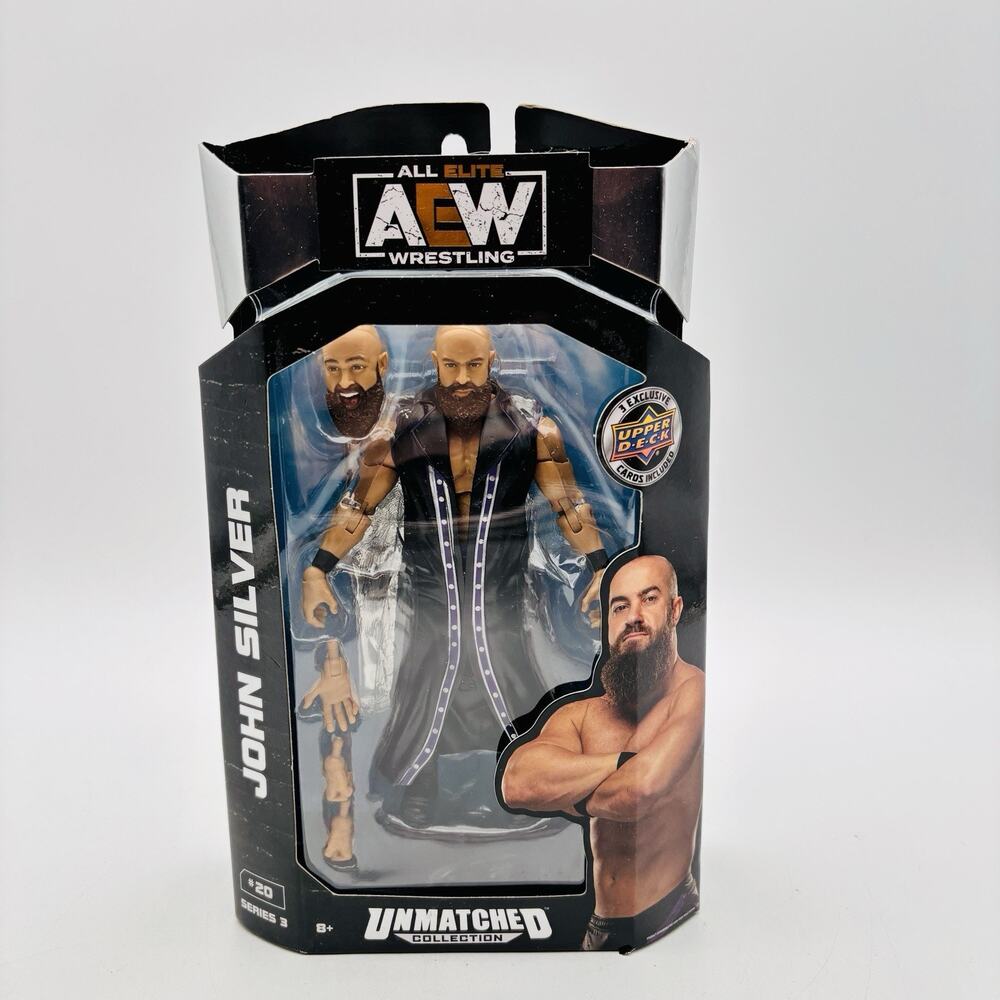 New AEW John Silver Unmatched Collection #20 Series 3 Action Figure NEW In Box